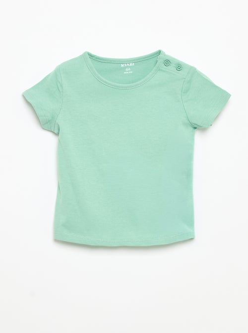 Pack de 4 T-shirts lisas - Kiabi Pack de 4 T-shirts lisas - Kiabi