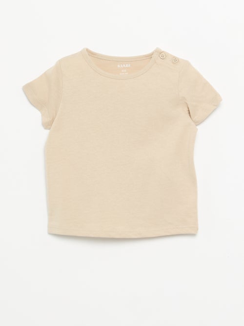 Pack de 4 T-shirts lisas - Kiabi Pack de 4 T-shirts lisas - Kiabi