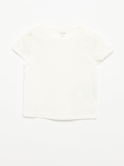 Pack de 4 T-shirts lisas - Kiabi Pack de 4 T-shirts lisas - Kiabi
