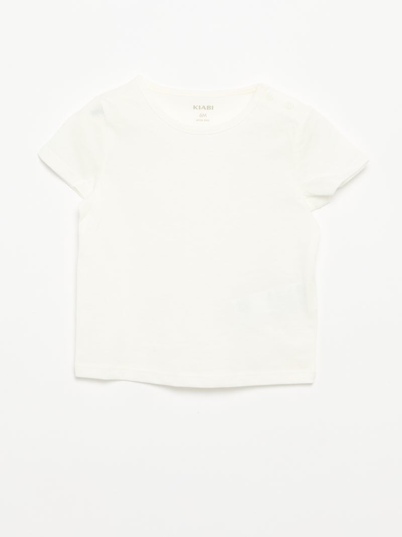 Pack de 4 T-shirts lisas Laranja - Kiabi