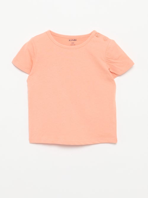 Pack de 4 T-shirts lisas - Kiabi Pack de 4 T-shirts lisas - Kiabi