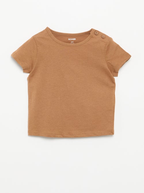 Pack de 4 T-shirts lisas - Kiabi Pack de 4 T-shirts lisas - Kiabi