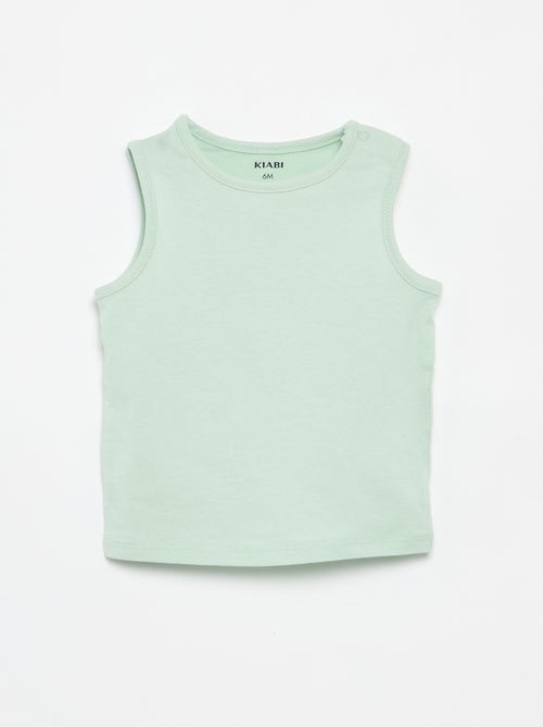 Pack de 4 tops lisos - Kiabi