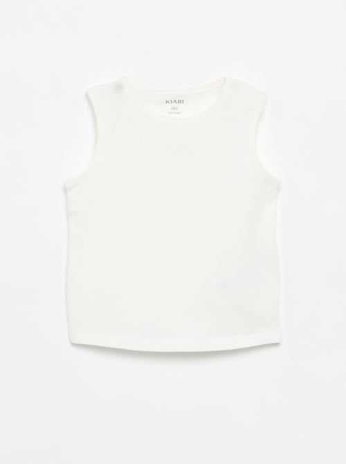 Pack de 4 tops lisos - Kiabi