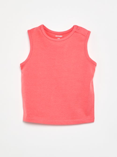 Pack de 4 tops lisos - Kiabi