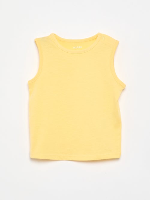 Pack de 4 tops lisos - Kiabi