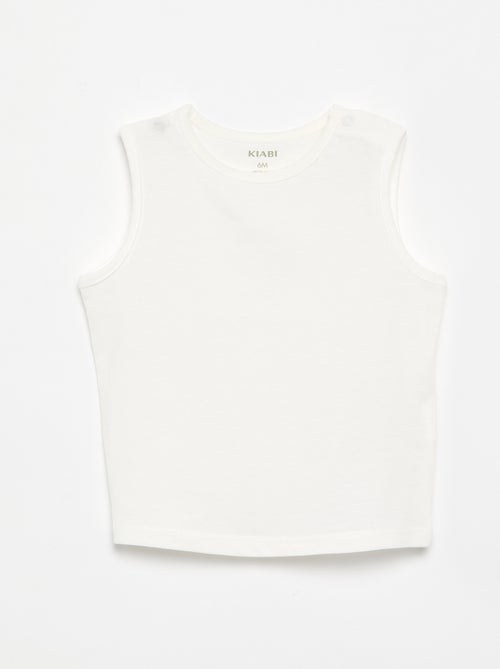 Pack de 4 tops lisos - Kiabi