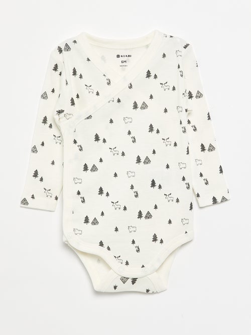 Pack de 5 bodies estampados de algodão - Kiabi