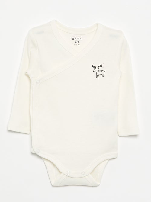 Pack de 5 bodies estampados de algodão - Kiabi