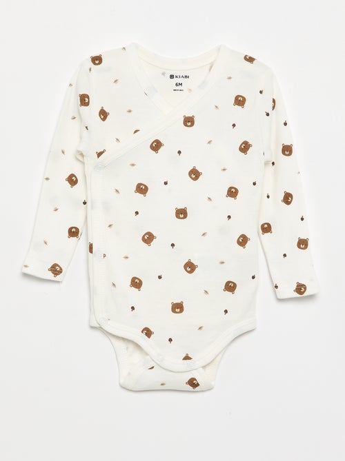Pack de 5 bodies estampados de algodão - Kiabi
