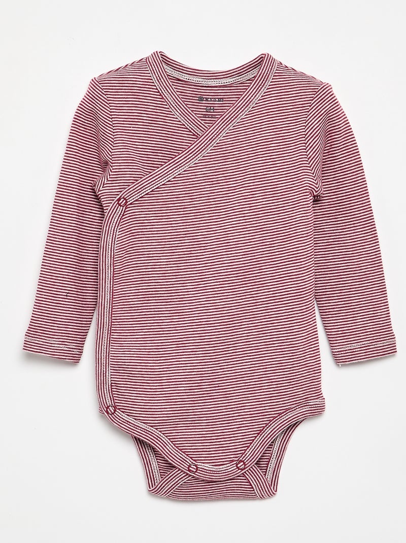 Pack de 5 bodies estampados de algodão Rosa - Kiabi