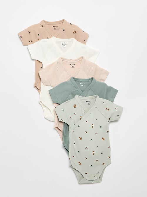 Pack de 5 bodies evolutivos - Kiabi Pack de 5 bodies evolutivos - Kiabi