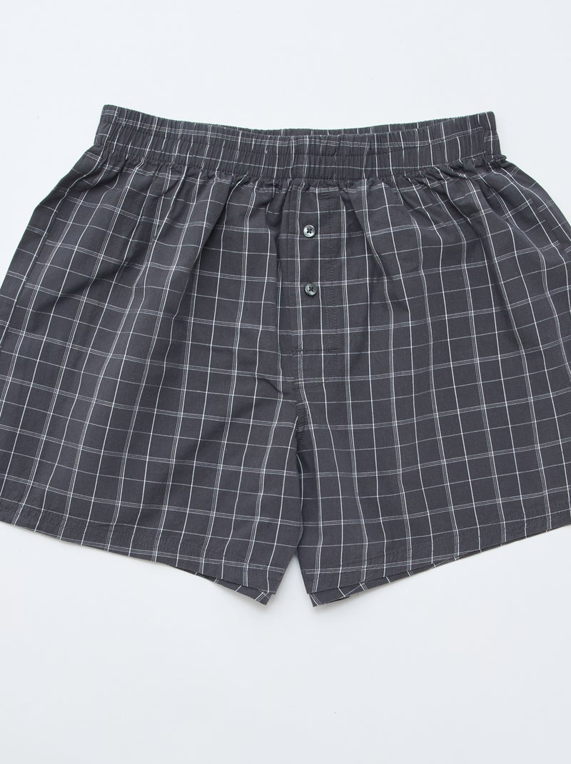 Pack de 5 boxers em algodão Cinza - Kiabi