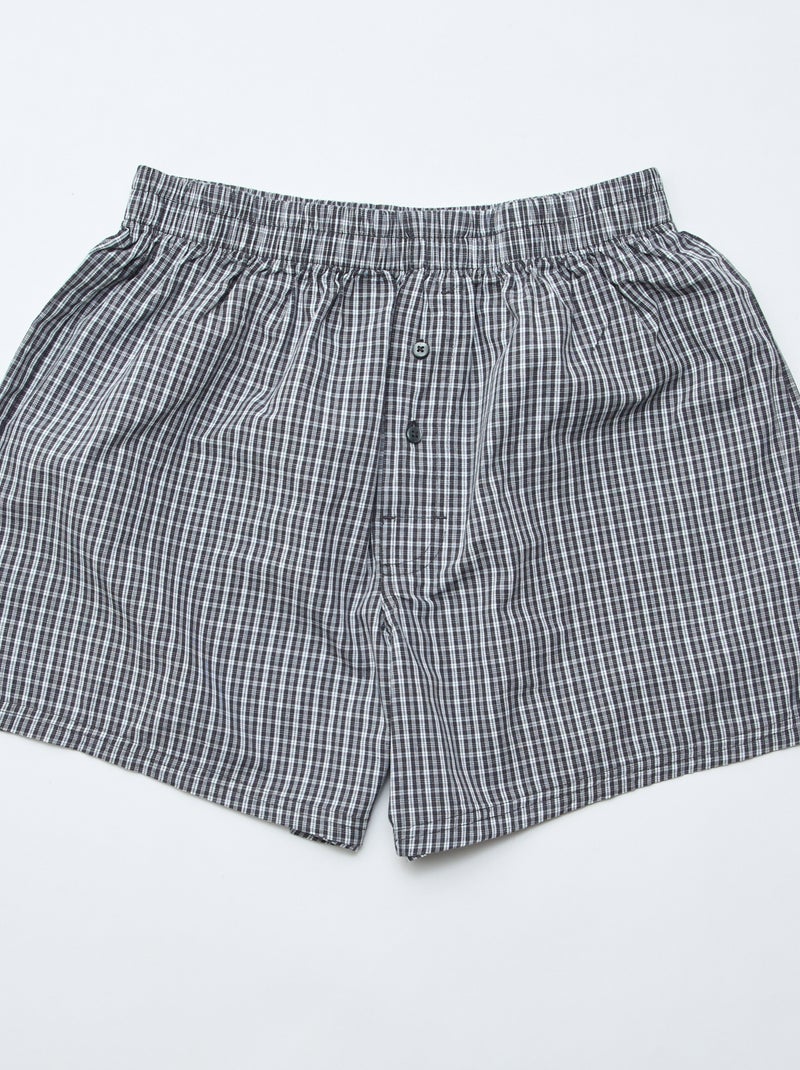 Pack de 5 boxers em algodão Cinza - Kiabi
