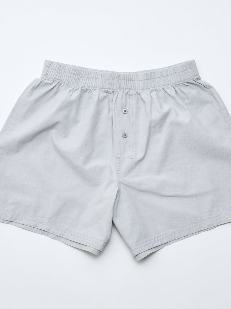 Pack de 5 boxers em algodão Cinza - Kiabi
