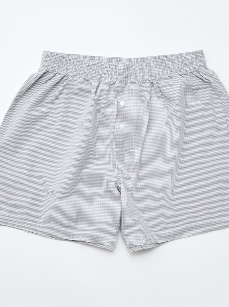 Pack de 5 boxers em algodão Cinza - Kiabi