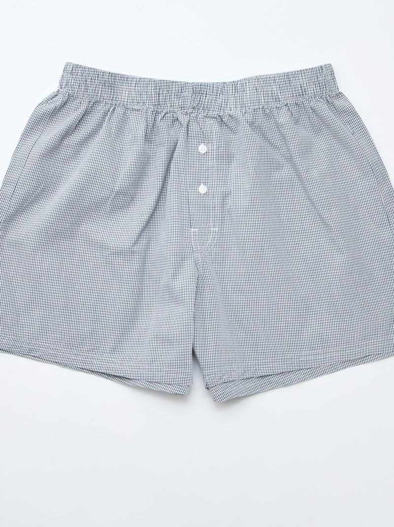 Pack de 5 boxers em algodão Cinza - Kiabi