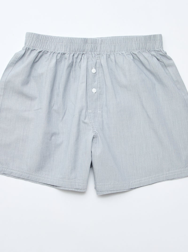 Pack de 5 boxers em algodão Cinza - Kiabi