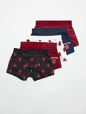 Pack de 5 boxers 'Spiderman'