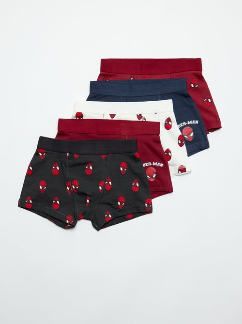 Pack de 5 boxers 'Spiderman' - Kiabi