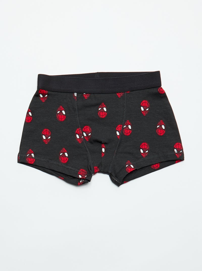 Pack de 5 boxers 'Spiderman' Preto - Kiabi