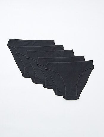 Pack de 5 cuecas caneladas