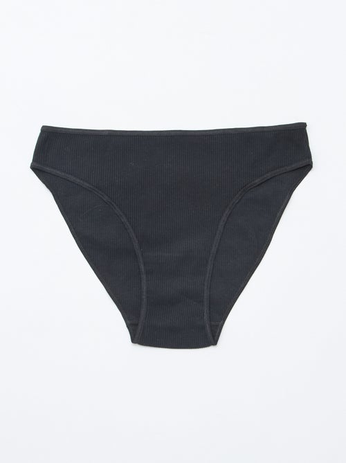 Pack de 5 cuecas caneladas - Kiabi