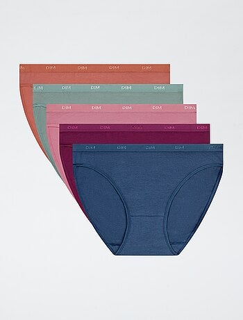Pack de 5 cuecas de algodão 'DIM'