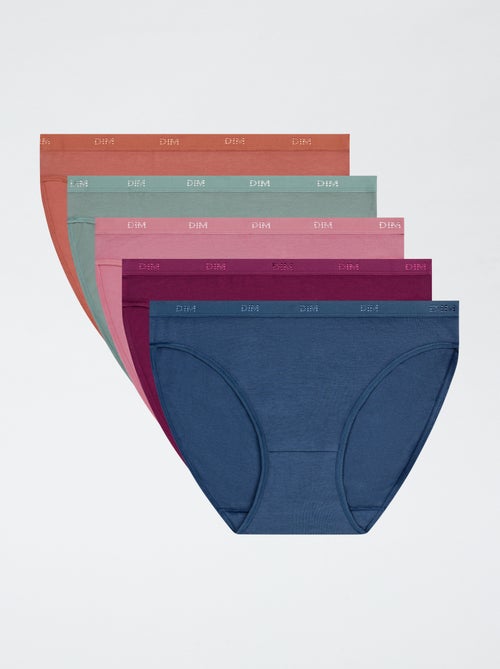 Pack de 5 cuecas de algodão 'DIM' - Kiabi
