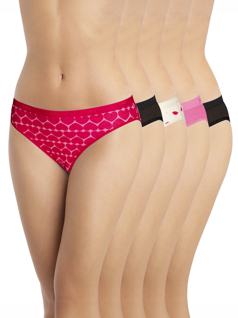 Pack de 5 cuecas 'DIM' Vermelho - Kiabi