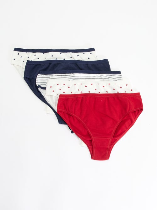 Pack de 5 cuecas estampadas - Kiabi
