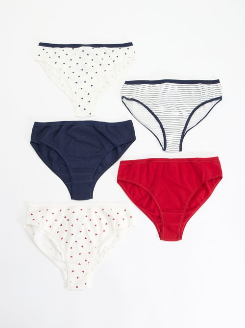 Pack de 5 cuecas estampadas - Kiabi
