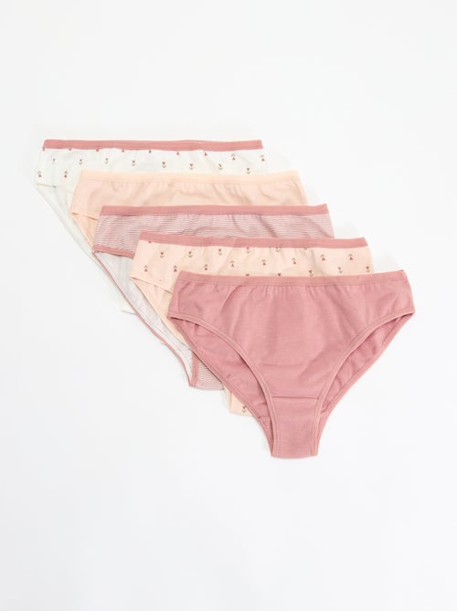 Pack de 5 cuecas estampadas - Kiabi