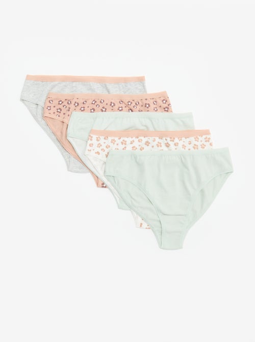 Pack de 5 cuecas estampadas - Kiabi