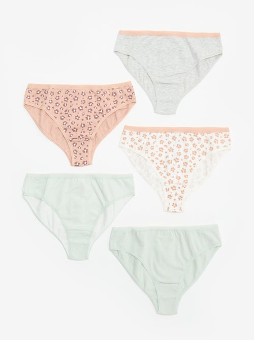 Pack de 5 cuecas estampadas - Kiabi