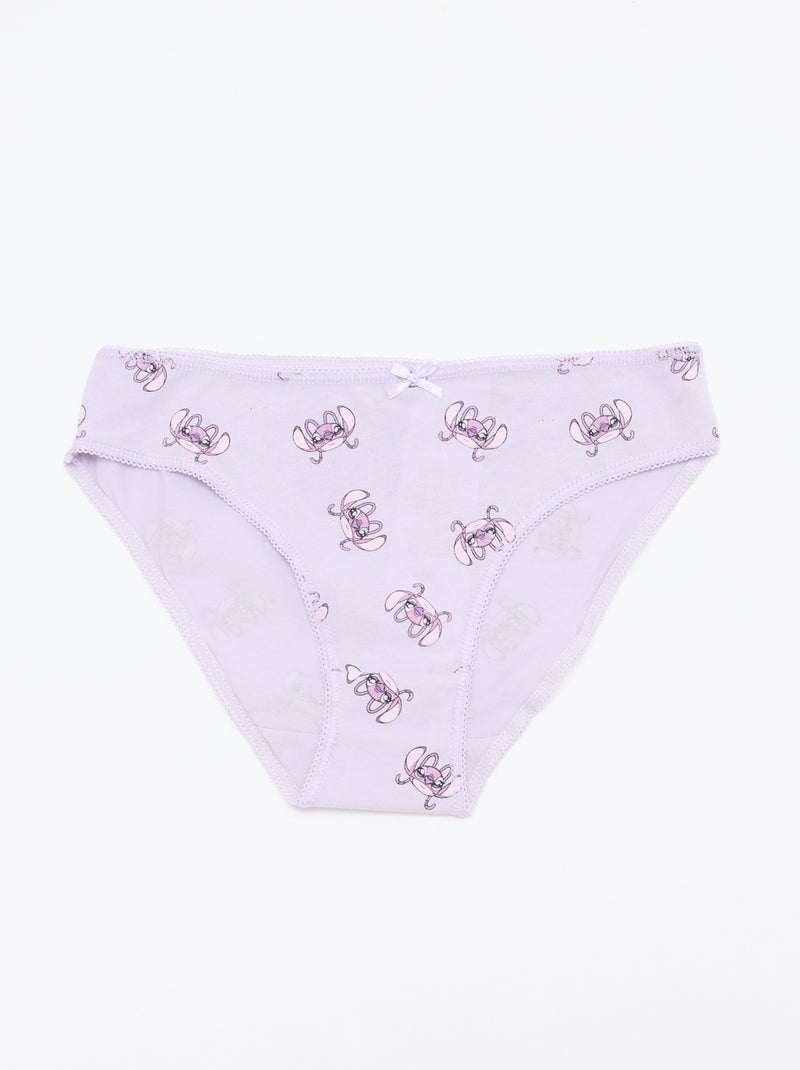 Pack de 5 cuecas 'Stitch' Violeta - Kiabi