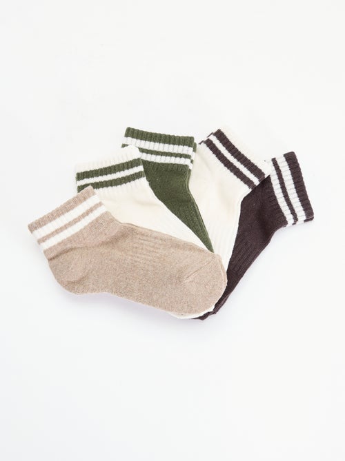 Pack de 5 meias desportivas - Kiabi