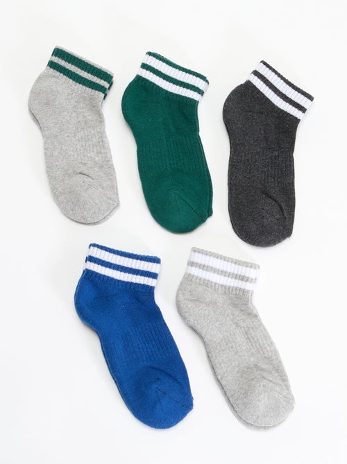 Pack de 5 meias desportivas - Kiabi