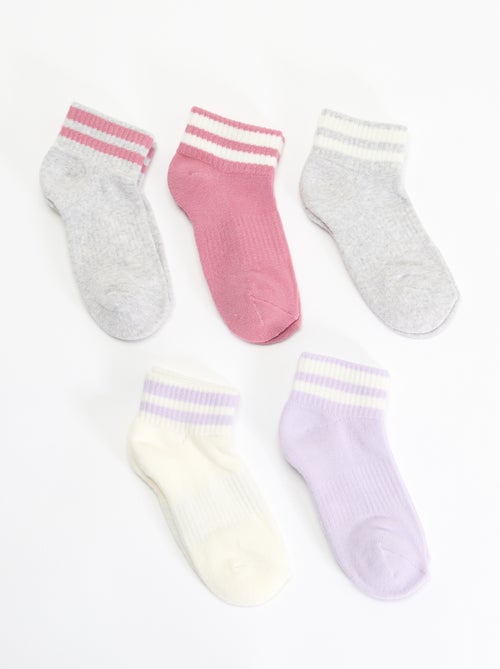 Pack de 5 meias desportivas - Kiabi