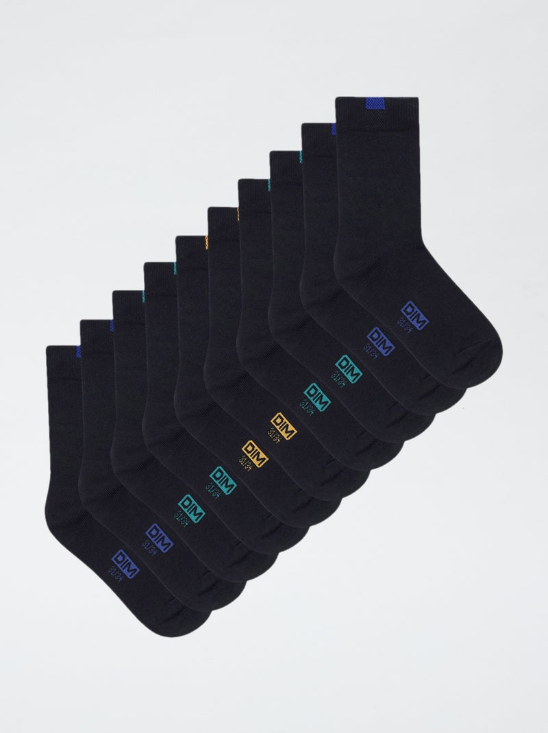Pack de 5 meias 'Dim' Azul - Kiabi