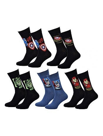 Pack de 5 Meias Homem MARVEL AVENGERS