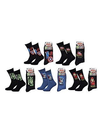 Pack de 5 Meias Homem MARVEL AVENGERS