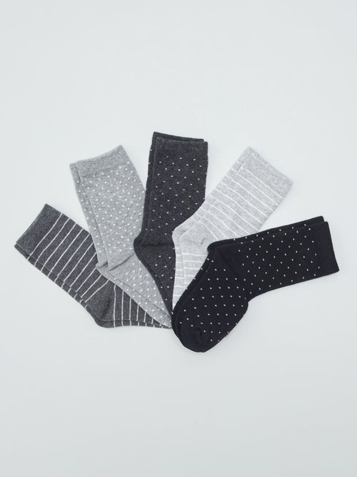 Pack de 5 pares de meias - Kiabi