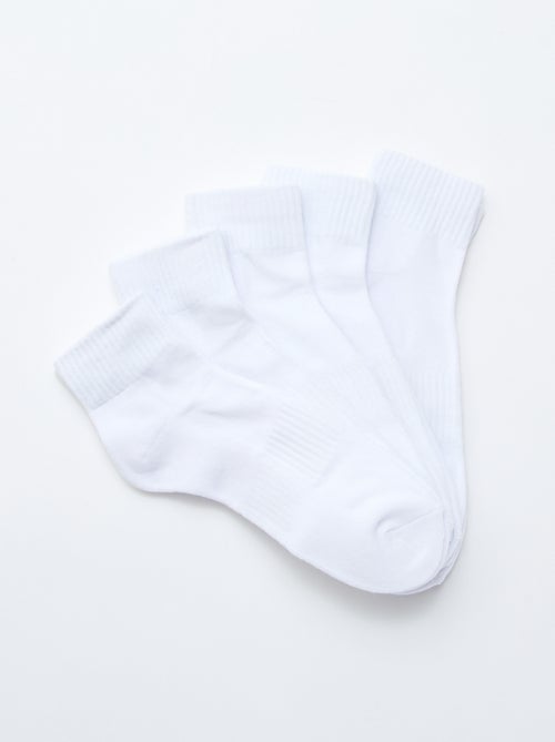 Pack de 5 pares de meias desportivas - Kiabi