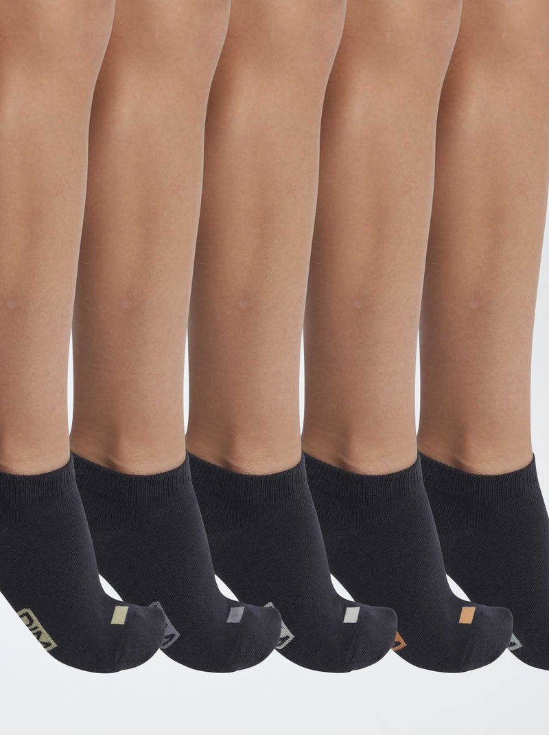 Pack de 5 pares de meias 'Dim' Azul - Kiabi