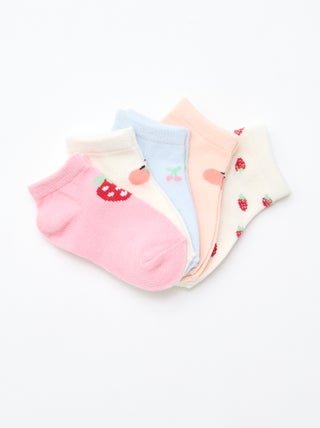 Pack de 5 pares de meias invisíveis