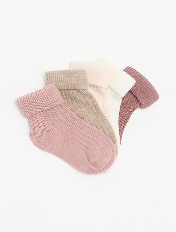 Pack de 5 pares de meias lisas
