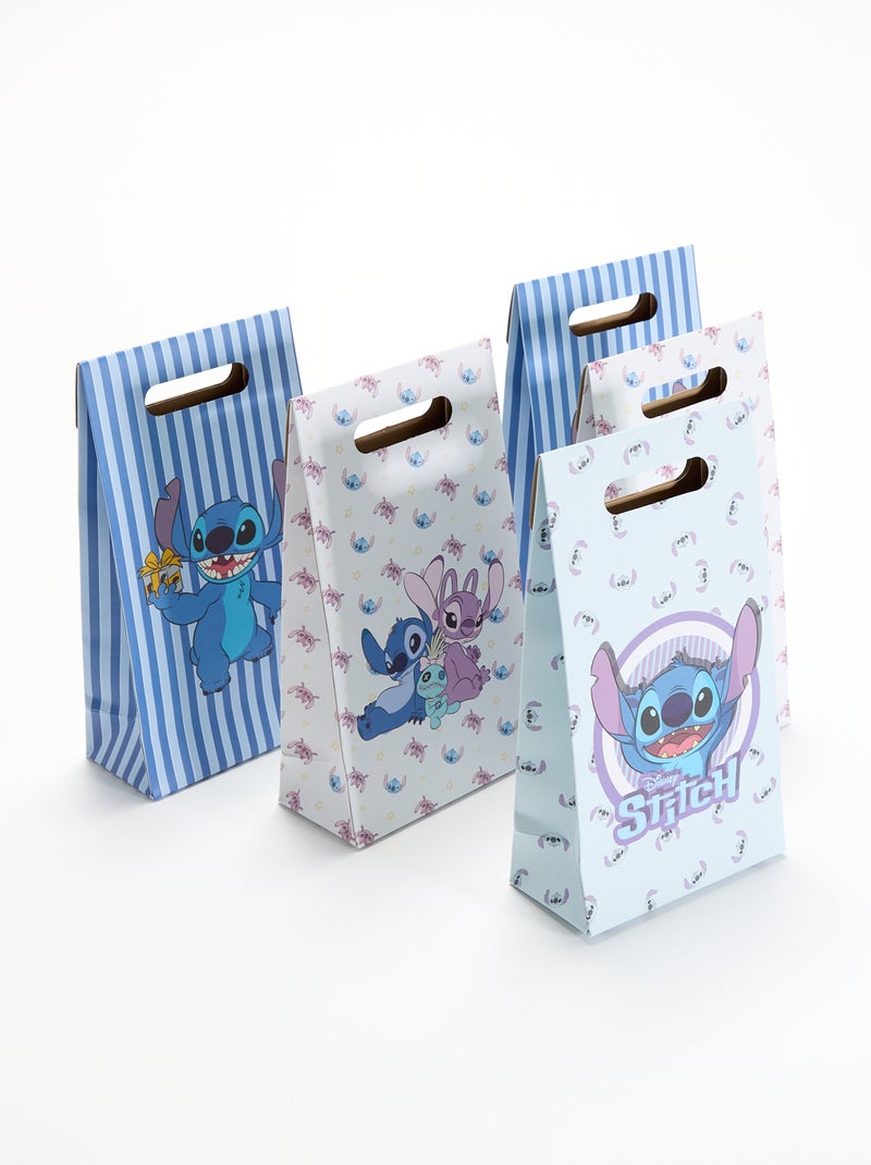 Pack de 5 sacos de presente 'Stitch' da 'Disney' Azul - Kiabi