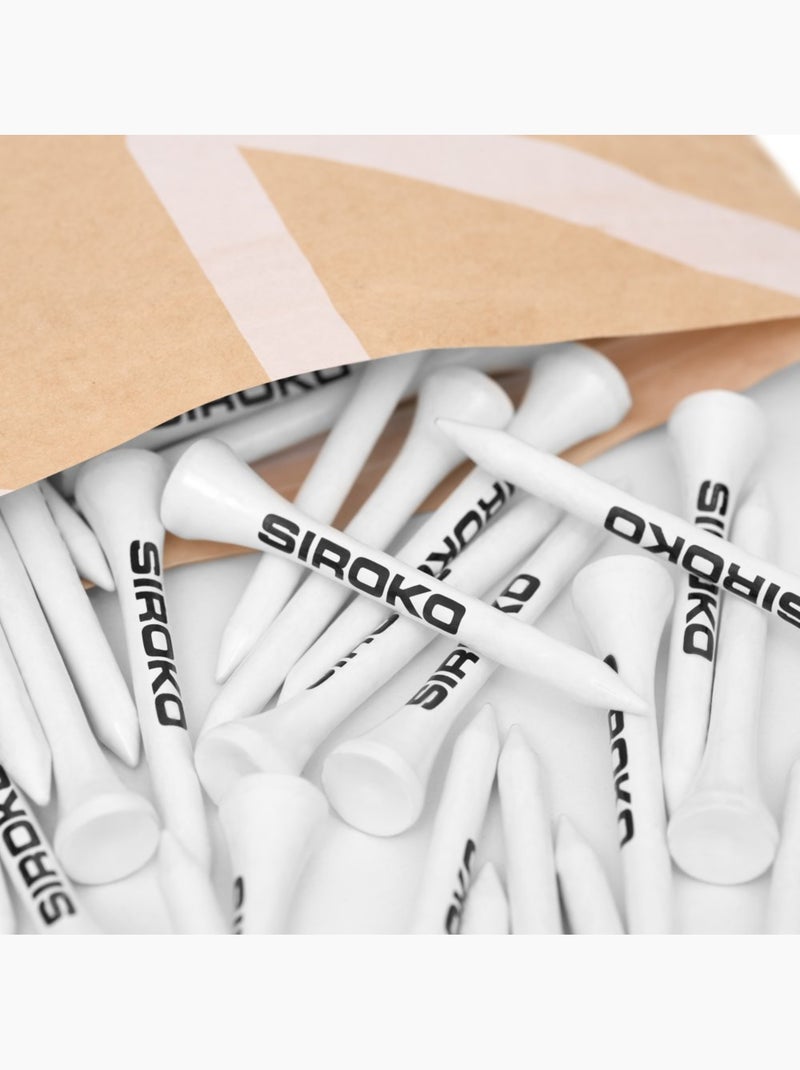 Pack de 50 tees de golfe Branco - Kiabi