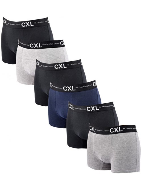 Pack de 6 Cuecas Boxer CXL By LACROIX - Kiabi